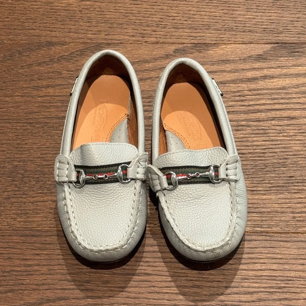 Venettini Gray Kids Loafers Driving Shoes Size 11 - Picture 2 of 6